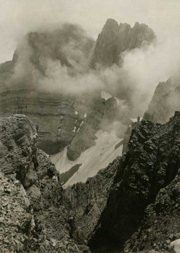 κορυφές Ολύμπου, ασπρόμαυρη φωτογραφία, αρχείο ΜΦΘ