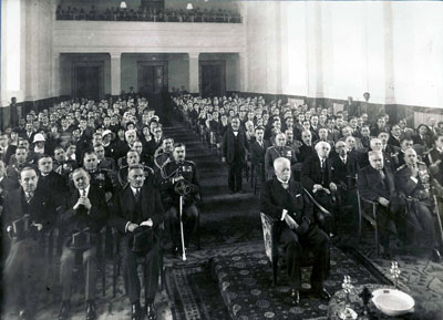 Ο Πρόεδρος Δημοκρατίας Α. Ζαΐμης στην Αίθουσα Τελετών_1930