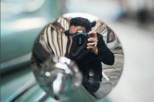 αντανάκλαση σε καθρεφτη, selfie, Nikon